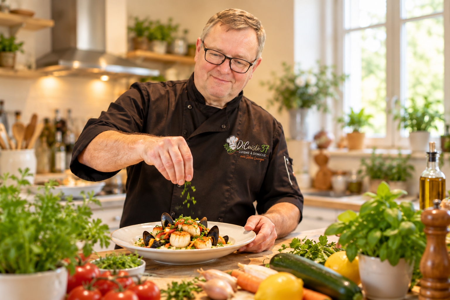 Didier Lavergne, chef donnant des cours de cuisine à domicile à Tours
